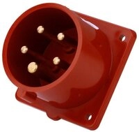 Mennekes Steckdose Mennekes Anbaustecker TA 16A,5p,6h,400V,IP44 1408