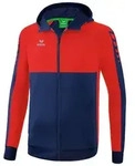 Erima Trainingsjacke Herren SIX WINGS Trainingsjacke mit Kapuze blau|rot L