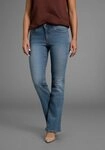 Arizona Bootcut-Jeans Bund mit seitlichem Gummizugeinsatz hohe Leibh&ouml;he,...