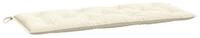 vidaXL Sitzauflage Gartenbank-Auflage Creme 120x50x7 cm Oxford-Gewebe, (1 St)