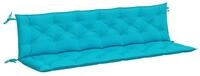 vidaXL Sitzauflage Gartenbank-Auflagen 2 Stk. T&uuml;rkis 200x50x7 cm Stoff, (2 St)