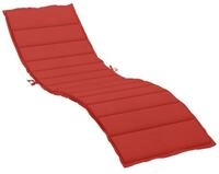 vidaXL Sitzauflage Sonnenliegen-Auflage Rot 200x70x3 cm Oxford-Gewebe, (1 St)