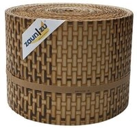 zaunzu Sichtschutzstreifen Rattan PE f&uuml;r Doppelstabmatten Stroh 26m, (1x Rolle,