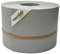 zaunzu Sichtschutzstreifen Rille PP f&uuml;r Doppelstabmatte Zaunblende Steingrau 50m, (1