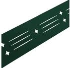 zaunzu Sichtschutzstreifen Dekor Starline mit Lasermuster f&uuml;r Doppelstabzaun Gr&uuml;n