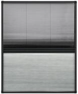 vidaXL Insektenschutzplissee, Insektenschutz-Plissee f&uuml;r Fenster Alu 60x80 cm...