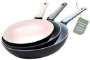 Genius Pfannen-Set Cerafit Trend Pastell Edition 3 tlg. Keramik Antihaft...