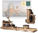 SportPlus Ruderger&auml;t SP-WR-1900-iE, Klappbares Wasserruderger&auml;t, Natur Massivholz,