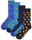 Happy Socks Kurzsocken Unisex Socken 4er Pack Baumwolle (Packung, 4er Pack) bunt
