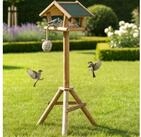 Zooprinz Vogelhaus XXL mit St&auml;nder Wetterfest, Massiver Holzst&auml;nder,...