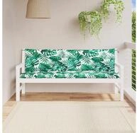 vidaXL Sitzkissen vidaXL Gartenbank-Auflagen 2 Stk. Blattmuster 180x50x7cm