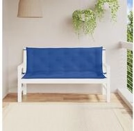 vidaXL Sitzkissen vidaXL Gartenbank-Auflagen 2 Stk. Blau 150x50x7 cm...