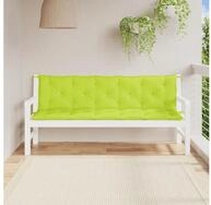 vidaXL Sitzkissen vidaXL Gartenbank-Auflagen 2 Stk. Hellgr&uuml;n 180x50x7 cm