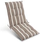 Beautissu Sitzauflage Premium Niedriglehner AuflageSun-NL, 100x50cm, Beige-Wei&szlig;