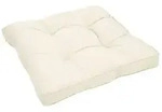 Beautissu Sitzkissen Lounge Kissen Outdoor Beige XLuna, 50x50cm, Sitzkissen