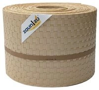 zaunzu Sichtschutzstreifen Rattan f&uuml;r Doppelstabmatten Beige 10x 2,55m, (10x