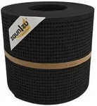 zaunzu Sichtschutzstreifen Rille Gelocht 30 Prozent PP Streifen Schwarz 26m, (1x