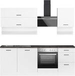 KOCHSTATION K&uuml;chenzeile KS-Frieda Breite 220 cm, wahlweise mit E-Ger&auml;ten, mit...