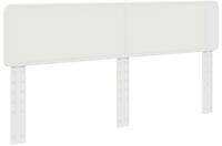 vidaXL Bett Kopfteil Wei&szlig; Holzwerkstoff (1-tlg)
