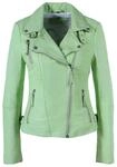 Lederjacke FREAKY NATION "Light Biker Princess-FN", Damen, Gr. S (36), gr&uuml;n,