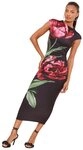 LIPSY Druckkleid Figurbetontes Lipsy Kleid mit Rosenprint (1-tlg)