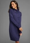 Laura Scott Strickkleid mit Rollkragen und Zierkn&ouml;pfen