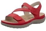 Rieker Riemchensandale Sommerschuh, Sandalette, Keilabsatz, mit Gummiz&uuml;gen