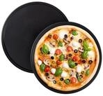 relaxdays Pizzablech 10 x Pizzablech rund, Stahl
