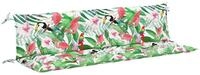 vidaXL Sitzauflage Gartenbank-Auflagen 2 Stk. Mehrfarbig 200x50x7 cm Stoff, (2...