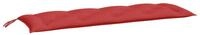 vidaXL Sitzauflage Gartenbank-Auflagen 2 Stk. Rot 150x50x7 cm Oxford-Gewebe, (2...