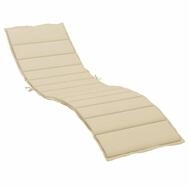vidaXL Sitzauflage Sonnenliegen-Auflage Beige 200x70x3 cm Oxford-Gewebe, (1 St)