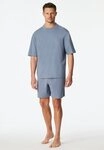 Schiesser Shorty Modern Nightwear (2 tlg) mit Rundhalsausschnitt und kurzem Arm,