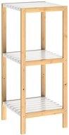 Casaria Badregal, Bambus 3 Ablagen 80x33x34 cm Holz Badezimmer Badregal Holzregal