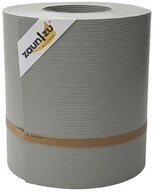 zaunzu Sichtschutzstreifen Rille Maxi Rolle f&uuml;r Doppelstabmatten 24cm hoch Steingrau