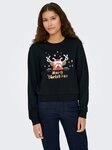 ONLY Weihnachtssweatshirt ONLYDA XMAS L/S O-NECK BOX SWT Baumwollmischung, regular