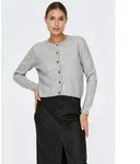 JDY Strickjacke JDYCHLOE LIFE L/S CARDIGAN KNT NOOS Materialmix grau XS (34)