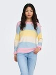 ONLY Strickpullover ONLATIA L/S STRIPE PULLOVER KNT NOOS Viskosemischung, regular fit