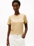 Tommy Hilfiger Kurzarmshirt REG CORP LOGO C-NK mit Logoschriftzug und Stickerei