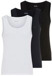 BOSS Tanktop 3P RibClassic BOSS ONE Ton in Ton Stickerei auf der Brust