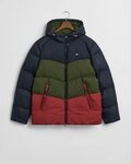 Gant Steppjacke ACTIVE CLOUD BLOCKED colurblocking, abnehmbare Kapuze, regular fit,