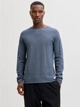 Jack & Jones Rundhalspullover JJEHILL KNIT CREW NECK NOOS Baumwolle, regular fit