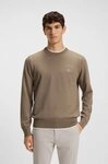 BOSS ORANGE Strickpullover Kanovano Cotton Cashmere mit Rundhalsausschnitt