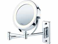 BEURER Kosmetikspiegel BS 59, Drehbare Spiegelfläche (11cm) und helles...