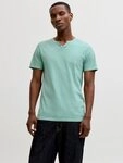 Jack & Jones T-Shirt JJESPLIT NECK TEE SS NOOS mit V-Ausschnitt