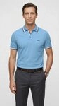 BOSS GREEN Poloshirt Paddy atmungsaktive Piqu&eacute;-Webstruktur, Flachstrickkragen,