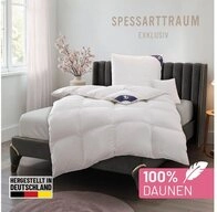 SPESSARTTRAUM Daunenbettdecke Exklusiv, Bettdecken f&uuml;r Sommer und Winter,...