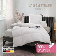 SPESSARTTRAUM Daunenbettdecke First Class, F&uuml;llung: 90% Daunen / 10% Federn, Klasse
