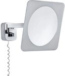 Paulmann LED Wandleuchte Kosmetikspiegel Bela LED IP44 5,7W Chrom, Wei&szlig;, Spiegel,