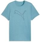 PUMA Trainingsshirt M TAD ESSENTIAL HEATHER CAT TEE (CF LARGE CAT) mit