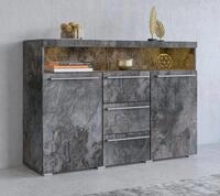 OTTO home Sideboard India,Breite 132cm stilvolle Anrichte mit 2T&uuml;ren, 3 Schubladen,